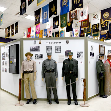 EL PASO, TX - APRIL 24:.The National Border Patrol Museum, open Tuesday through Saturday, with no admission fee, chronicles the agency before it became an agency from the early 1900's through Prohibition, World War II and into today's high tech world April 24, 2018 in El Paso, TX. It receives no federal funding and relies on donations. .(Photo by Katherine Frey/The Washington Post via Getty Images)