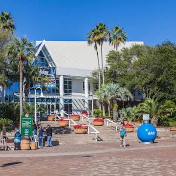 2AH930C Moody Gardens Visitor Center at Moody Gardens, Galveston, Texas.