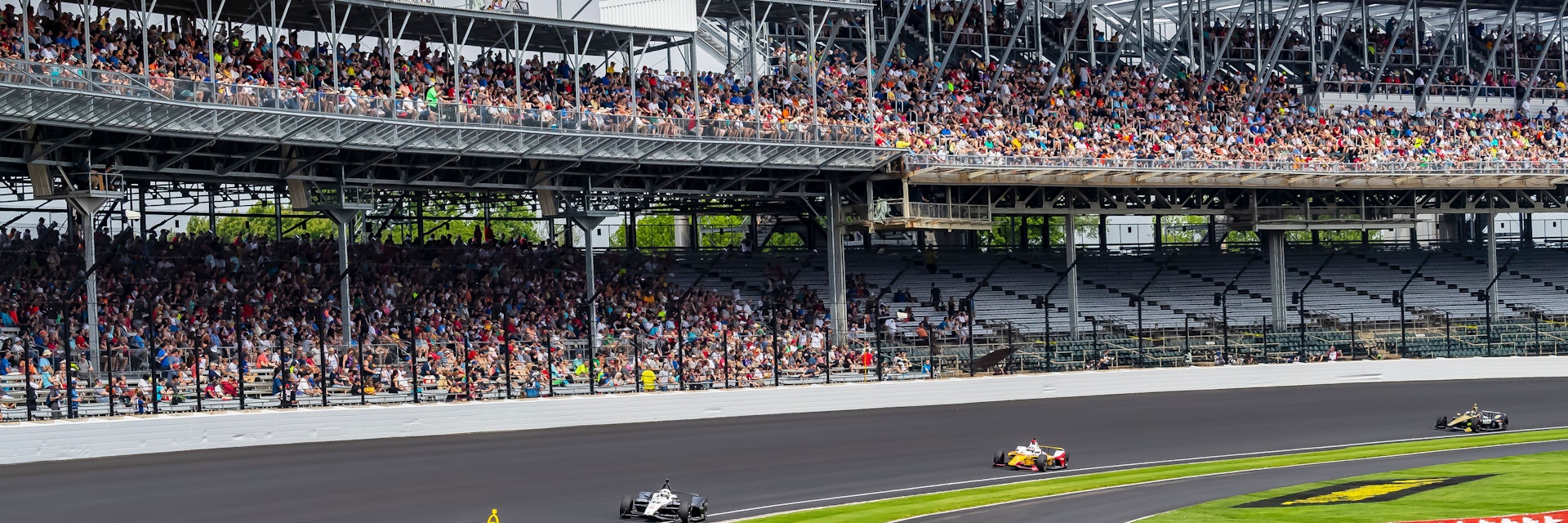 May 24, 2019 Indianapolis, IN: FELIX ROSENQVIST (R) (10) of Sweden prepares to practice for the Indianapolis 500 at Indianapolis Motor Speedway in Indianapolis, Indiana.