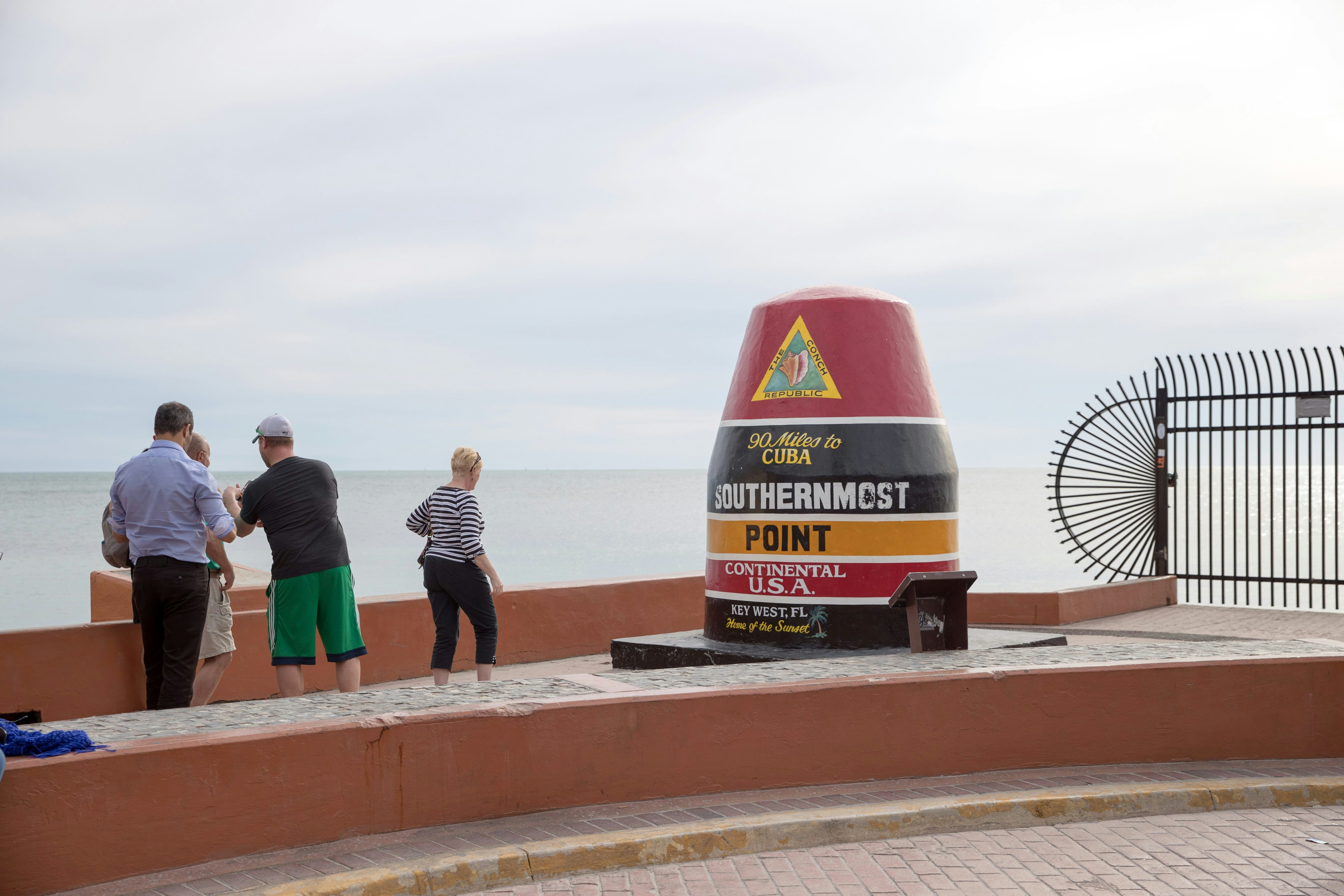 January 17, 2018: Southernmost point in continental. 90 miles to Cuba. Home of the Sunset. Key West. Florida. USA.