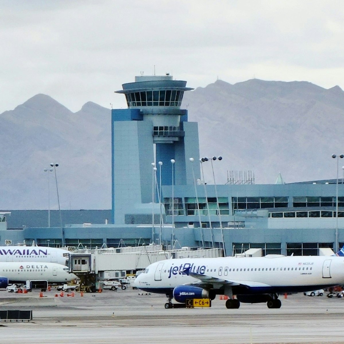 LAS VEGAS, NV -15 APRIL 2016- McCarran International Airport (LAS), located south of the Las Vegas strip, is the main airport in Nevada. There are slot machines in the airport.; Shutterstock ID 424698718; your: Bridget Brown; gl: 65050; netsuite: Online Editorial ; full: POI Image Update