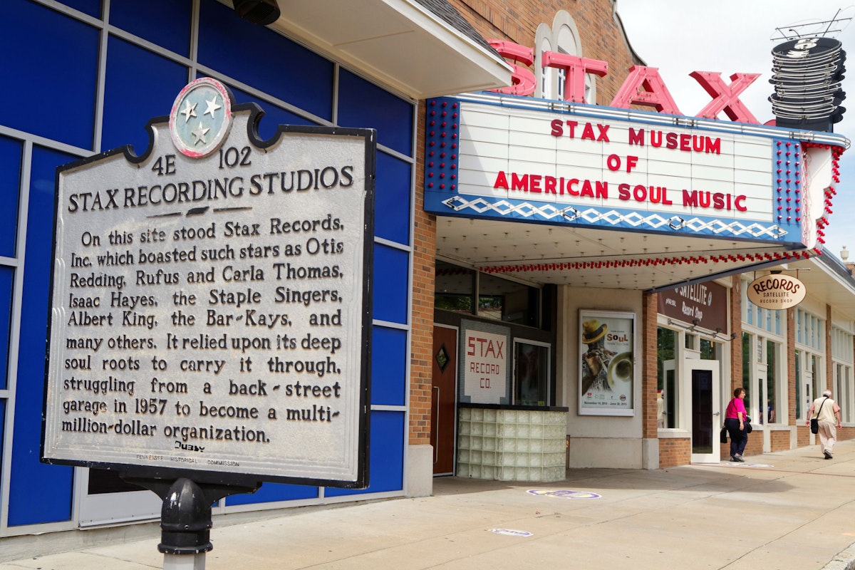 MEMPHIS, TENNESSEE, May 12, 2015 : The Stax Museum is a replica of Stax recording studio. It celebrates the legacy of Stax Records and its artists as Isaac Hayes, Otis Redding, and many others.; Shutterstock ID 283890692; your: Bridget Brown; gl: 65050; netsuite: Online Editorial; full: POI Image Update