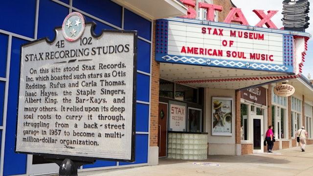 MEMPHIS, TENNESSEE, May 12, 2015 : The Stax Museum is a replica of Stax recording studio. It celebrates the legacy of Stax Records and its artists as Isaac Hayes, Otis Redding, and many others.; Shutterstock ID 283890692; your: Bridget Brown; gl: 65050; netsuite: Online Editorial; full: POI Image Update