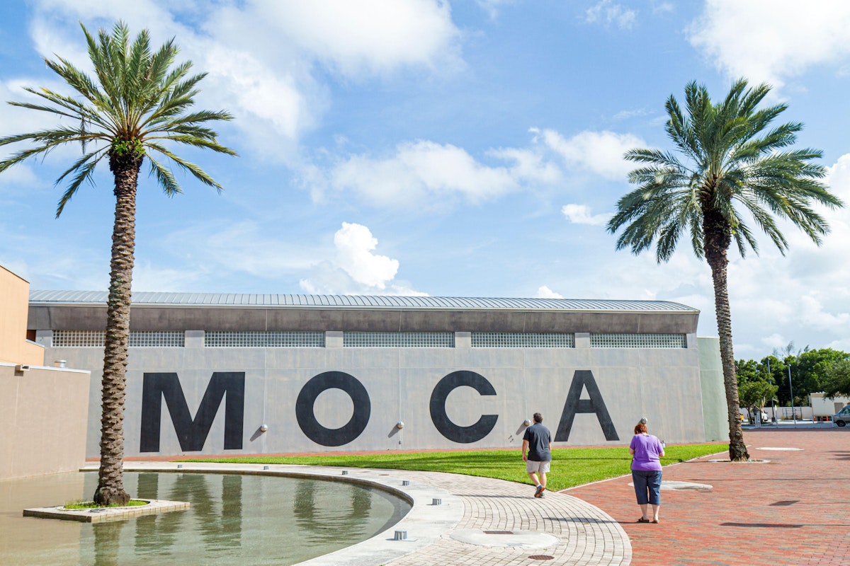2AW0KNW Miami Florida,North Miami,MOCA,Museum of Contemporary Art,outside exterior,front,entrance,FL101002025