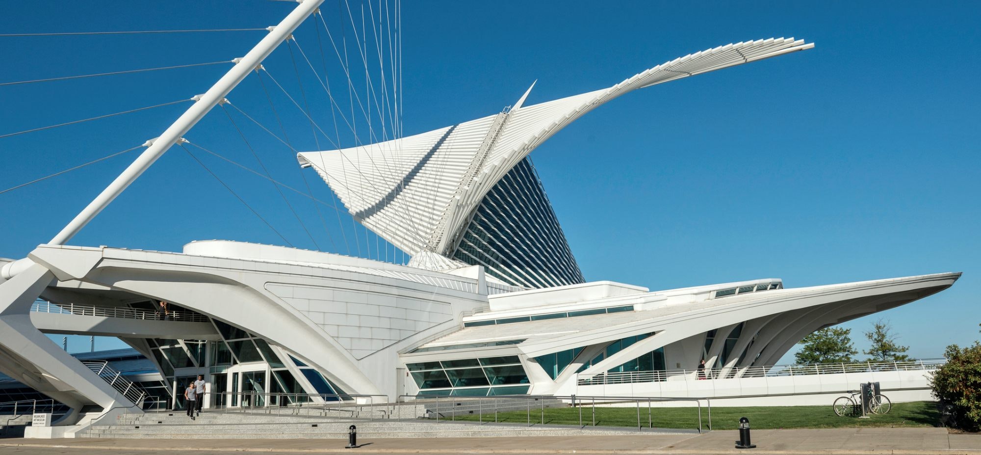 Architectural details of Calatrava's  Art Museum at Milwaukee