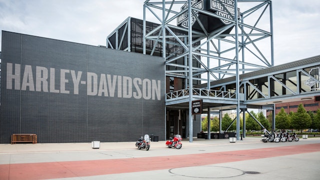 Milwaukee, USA - September 11, 2013: The Harley-Davidson Museum in Milwaukee, Wisconsin. Owned by the motorcycle manufacturer, the museum opened in 2008 to celebrate and showcase more than a century of Harley-Davidson motorcycle history.