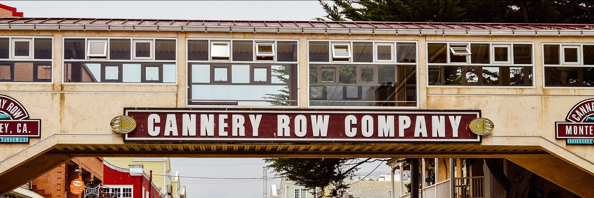 Monterey, CA - Aug. 2, 2012: Cannery Row. The site of a number of now-defunct sardine canning factories, Cannery Row is the waterfront street in the New Monterey section of Monterey, CA; Shutterstock ID 1265631838; your: Bridget Brown; gl: 65050; netsuite: Online Editorial; full: POI Image Update