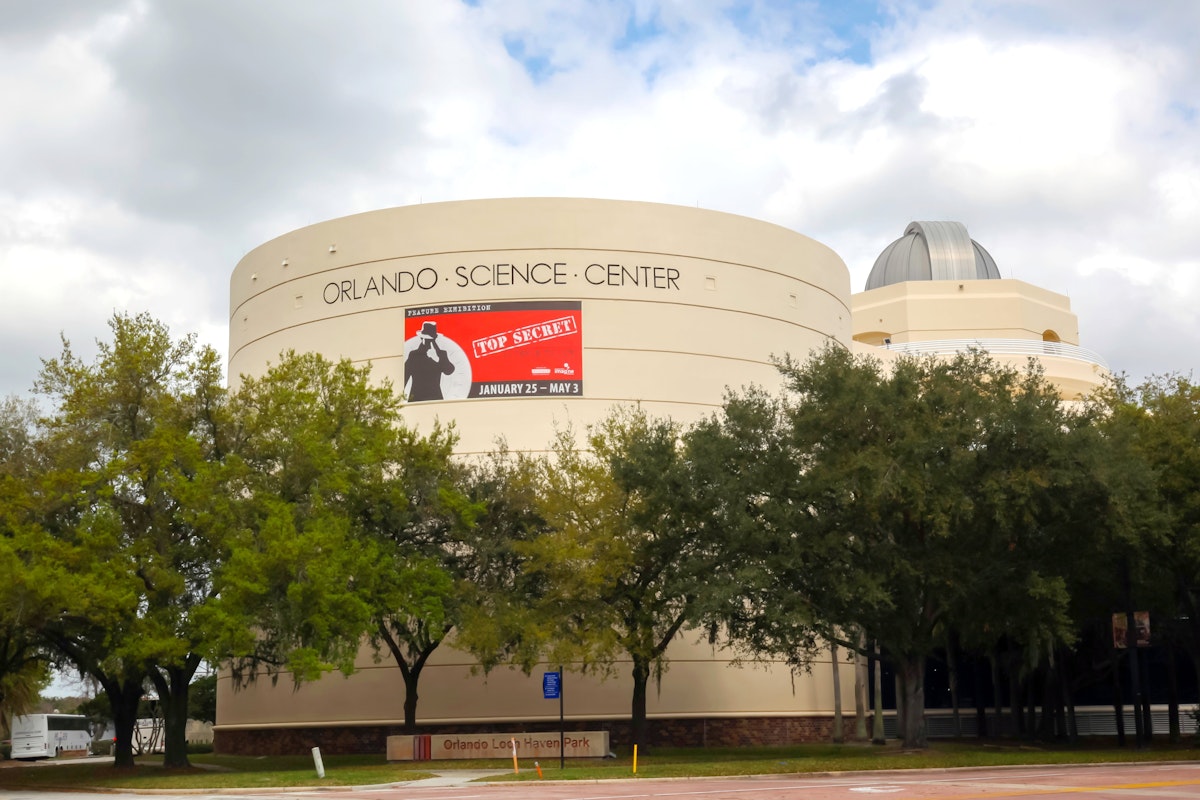 Orlando, Florida, USA - February 20, 2020: Orlando Science Center in Orlando, Florida, USA. The Orlando Science Center is a private science museum.