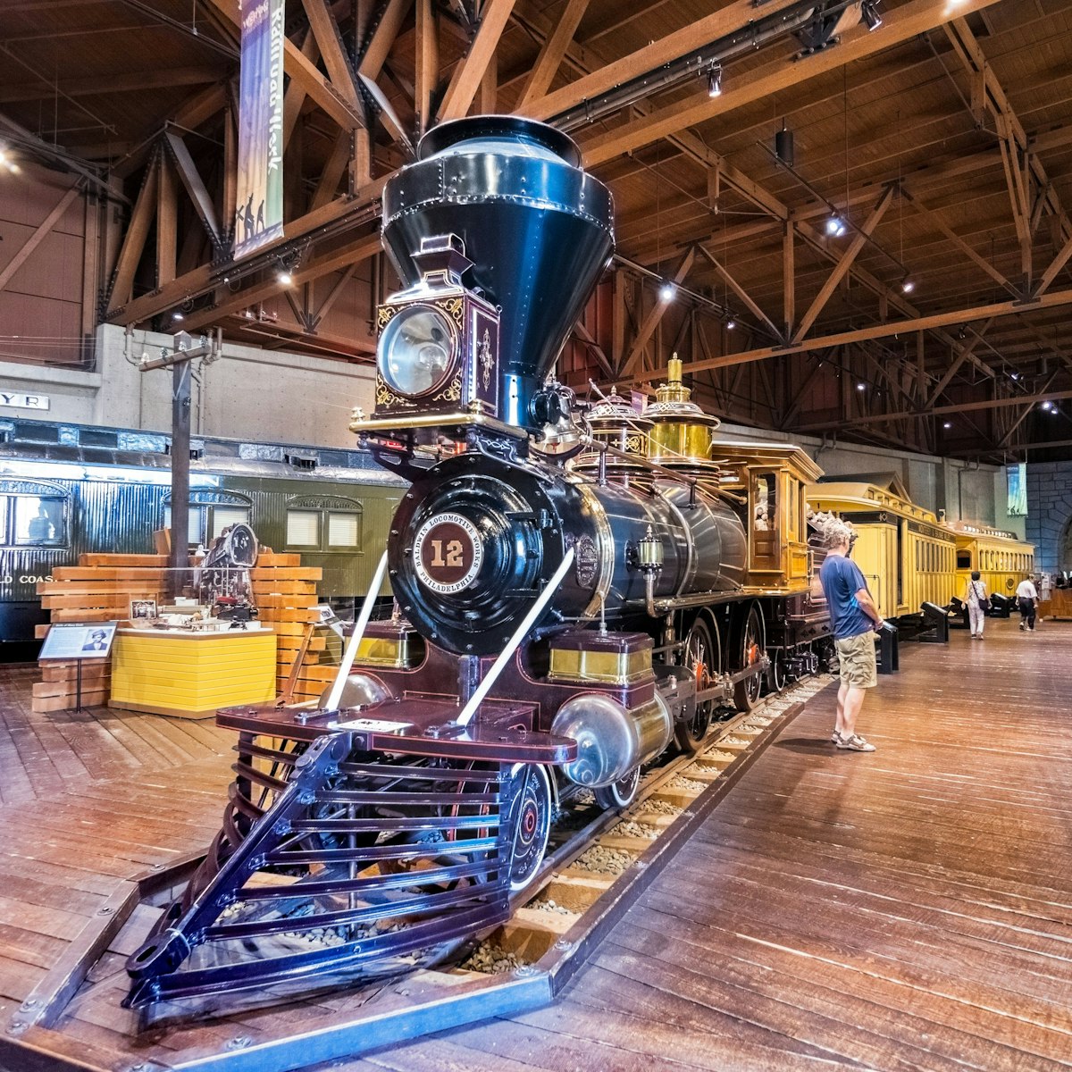 September 22, 2018 Sacramento / CA / USA - Historic locomotive displayed at the California State Railroad Museum; Shutterstock ID 1188452086; your: Bridget Brown; gl: 65050; netsuite: Online Editorial; full: POI Image Update