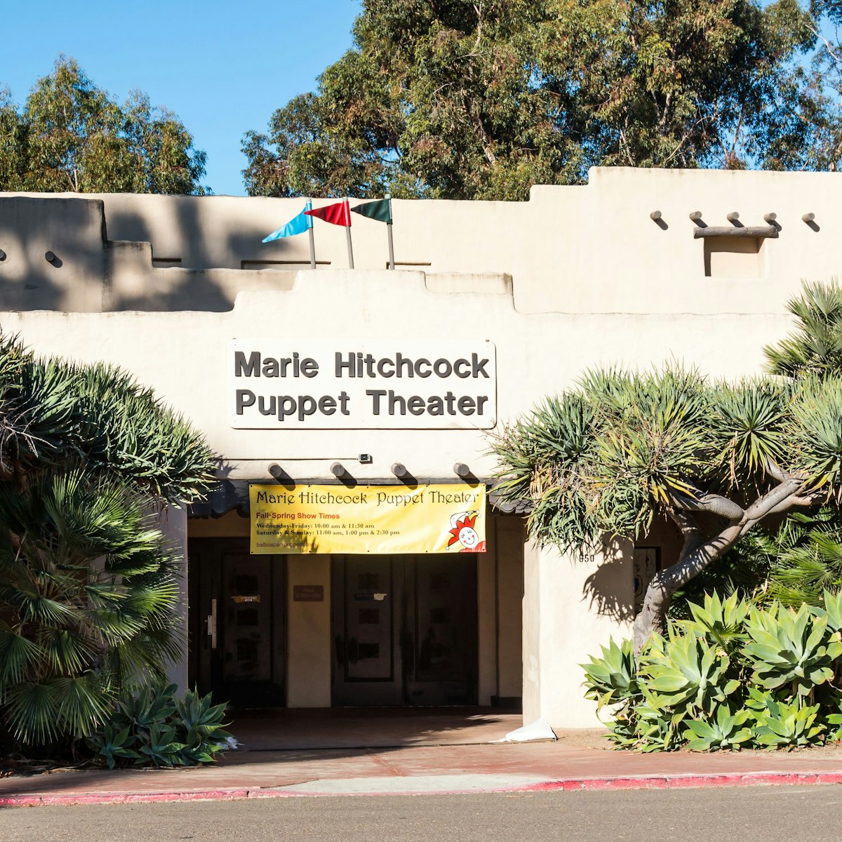 SAN DIEGO, CALIFORNIA - FEBRUARY 17, 2018:  The Marie Hitchcock Puppet Theater in Balboa Park, North America's longest continually-running puppet theater, with shows beginning in 1945 after WWII.; Shutterstock ID 1027095214; your: Bridget Brown; gl: 65050; netsuite: Online Editorial; full: POI Image Update