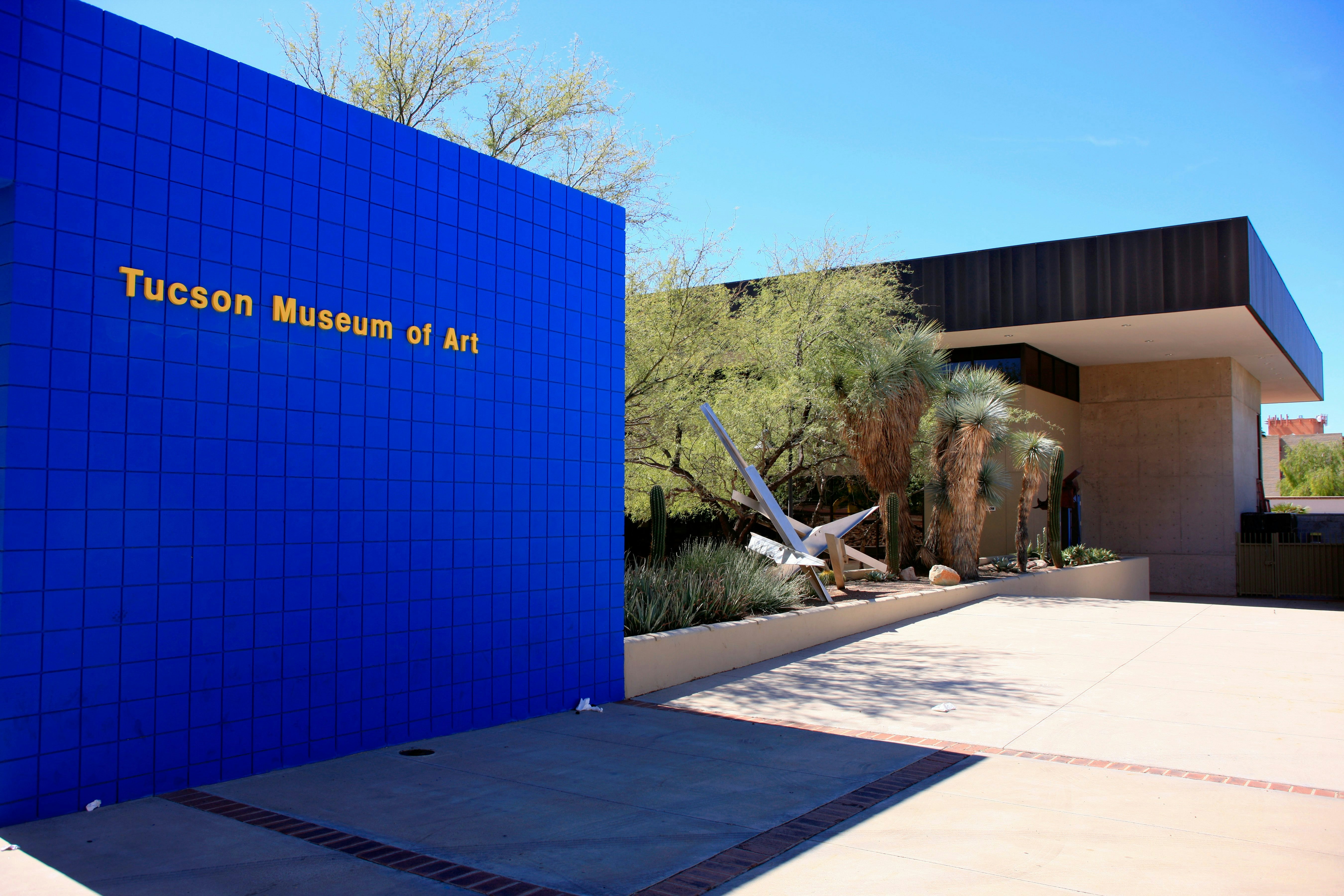 Outside the Tucson Museum of Art on N Main Ave in Arizona