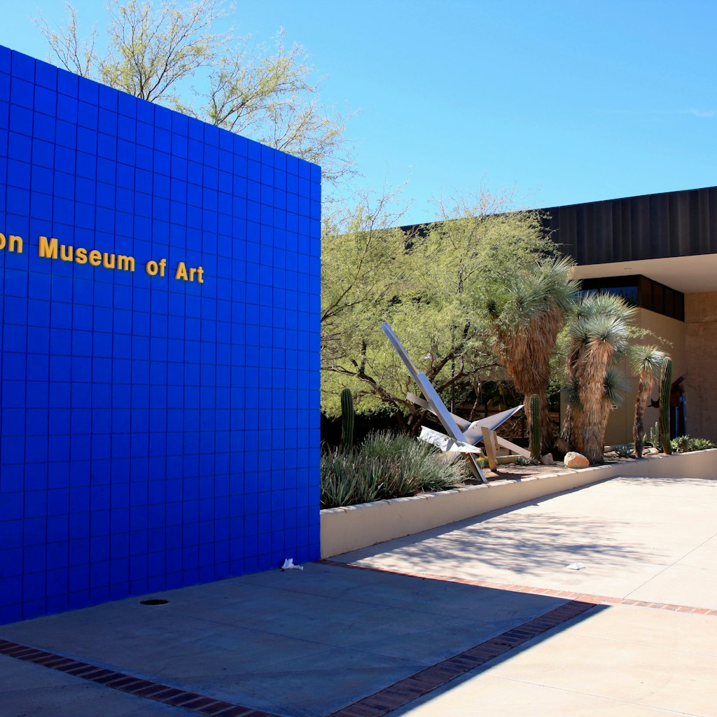 Outside the Tucson Museum of Art on N Main Ave in Arizona
