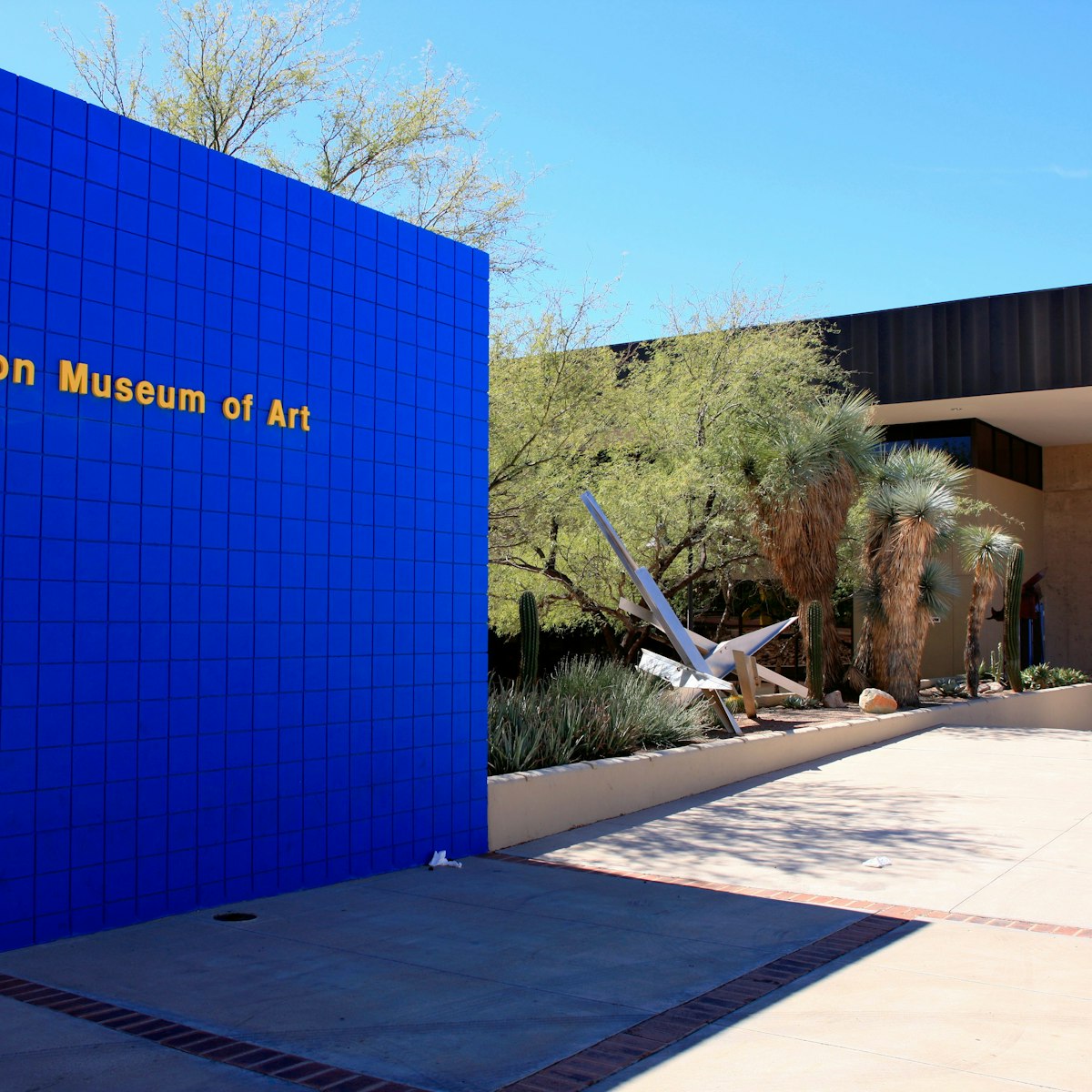 Outside the Tucson Museum of Art on N Main Ave in Arizona