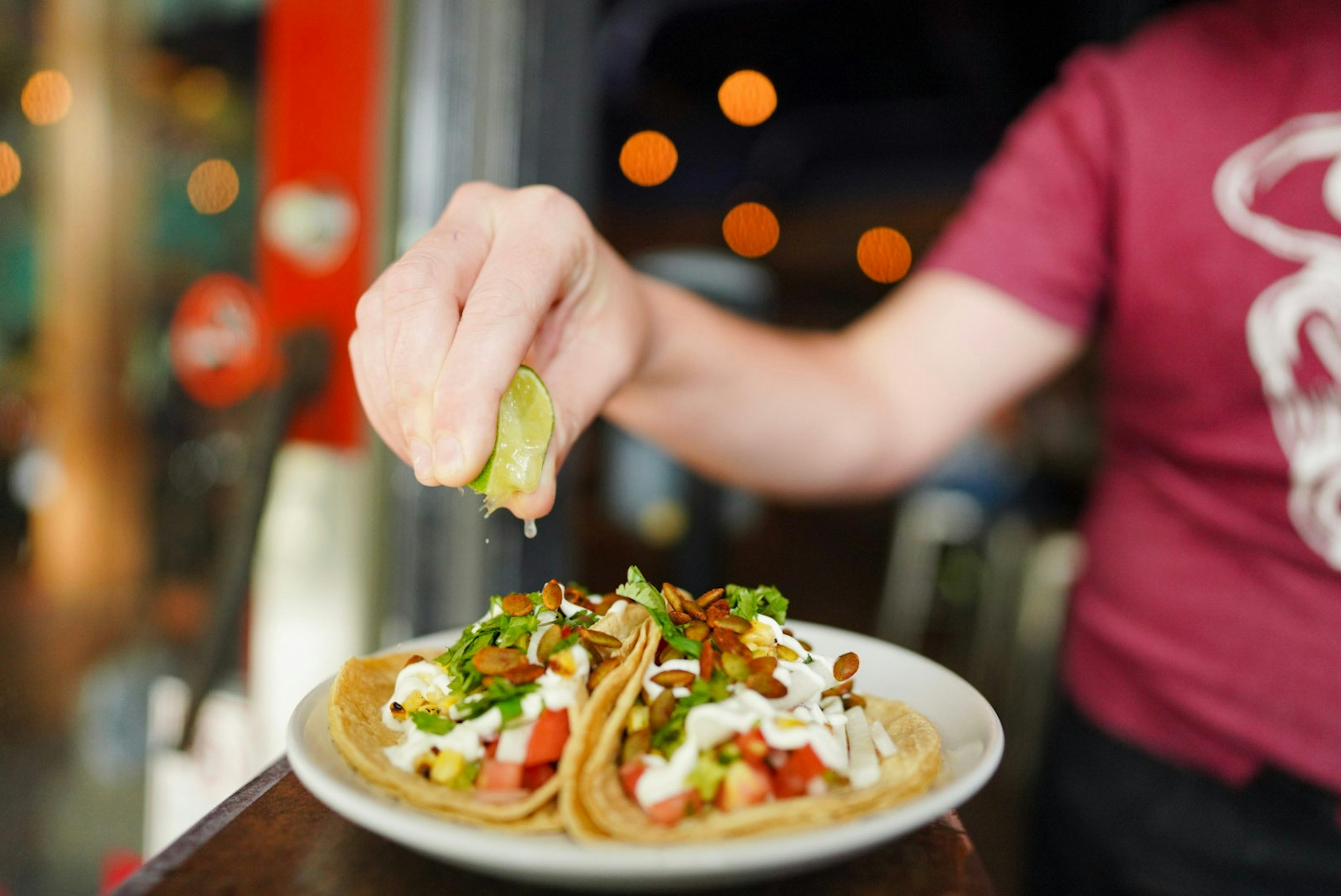 Tacos at El Barrio restaurant in Birmingham, Alabama