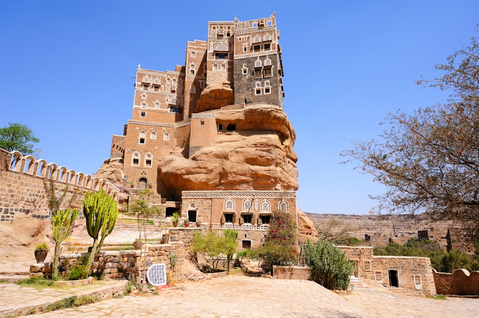 Dar Al-Hajar - house of imam in Wadi Dahr valley near Sanaa, Yemen.