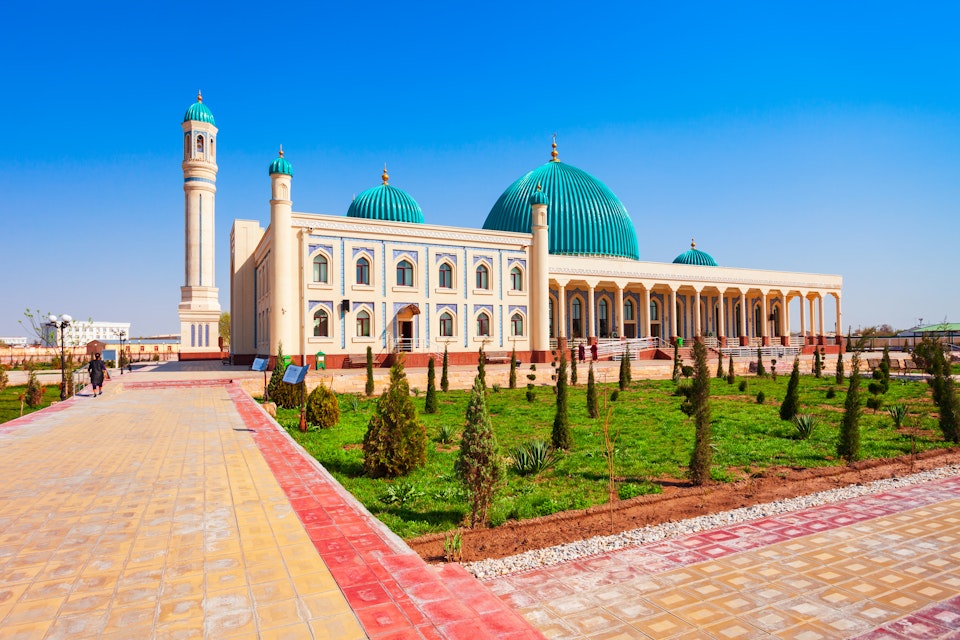 Muhammad Imam Iyshan Mosque in the centre of Nukus city, Karakalpakstan region of Uzbekistan