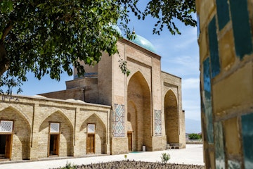 Exterior of the Kok Gumbaz mosque in Shahrisabz, Qashqadaryo, Uzbekistan, Central Asia