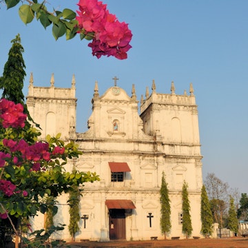 Church of Saint Mathias, on the island of Divar near Old Goa, India