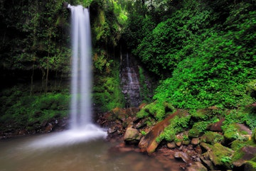 Mahua waterfall located in Kinabalu National park, Tambunan, Sabah Borneo, Malaysia.