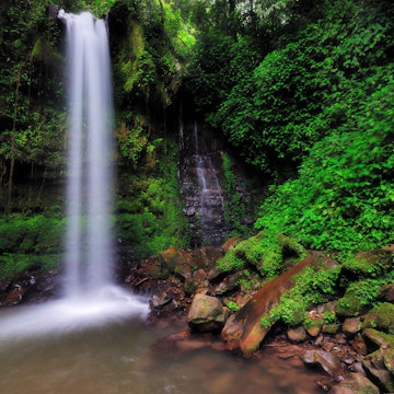 Mahua waterfall located in Kinabalu National park, Tambunan, Sabah Borneo, Malaysia.