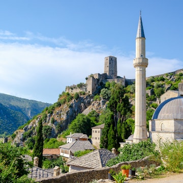 Mosque in Počitelj village, Bosnia and Herzegovina.