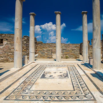 16 July 2018: Excavations on the Greek island of Delos.