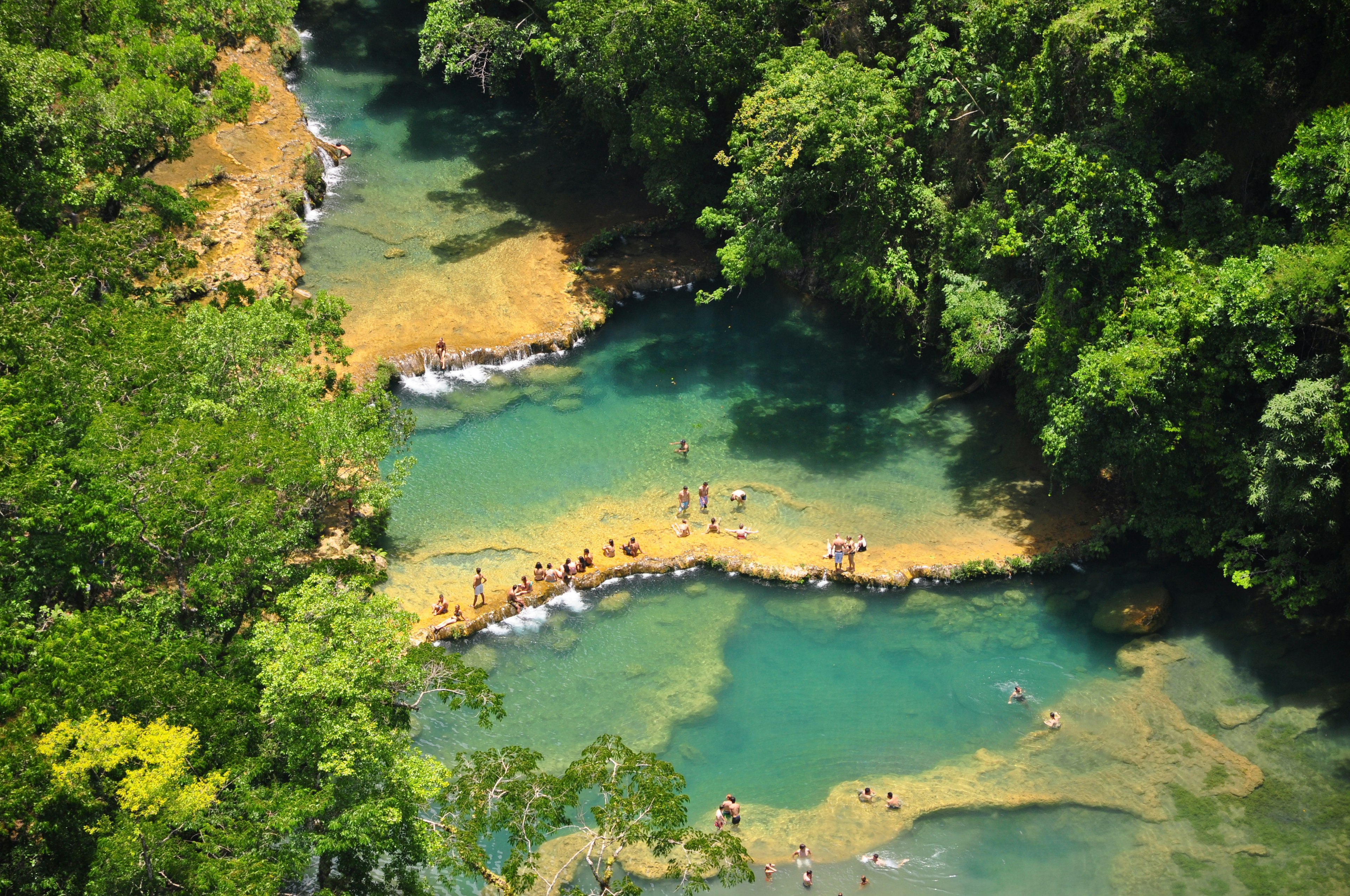 Overlooking the Semuc Champey pools, Guatemala