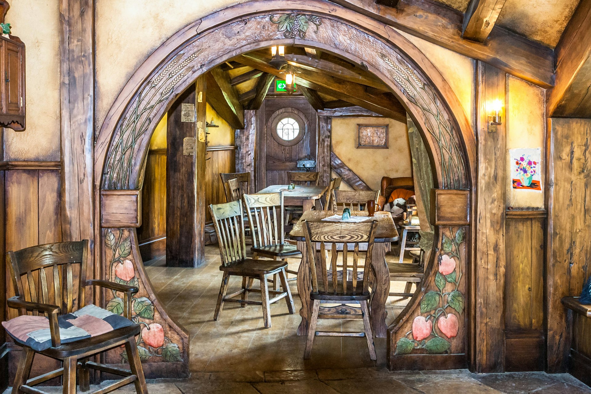Interior bar in Hobbiton Matamata New Zealand