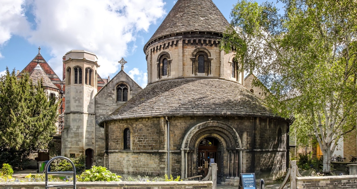 Cambridge, United Kingdom - May 12, 2012: Holy Sepulchre Round Church in Cambridge as seen on 12th of May, 2012.