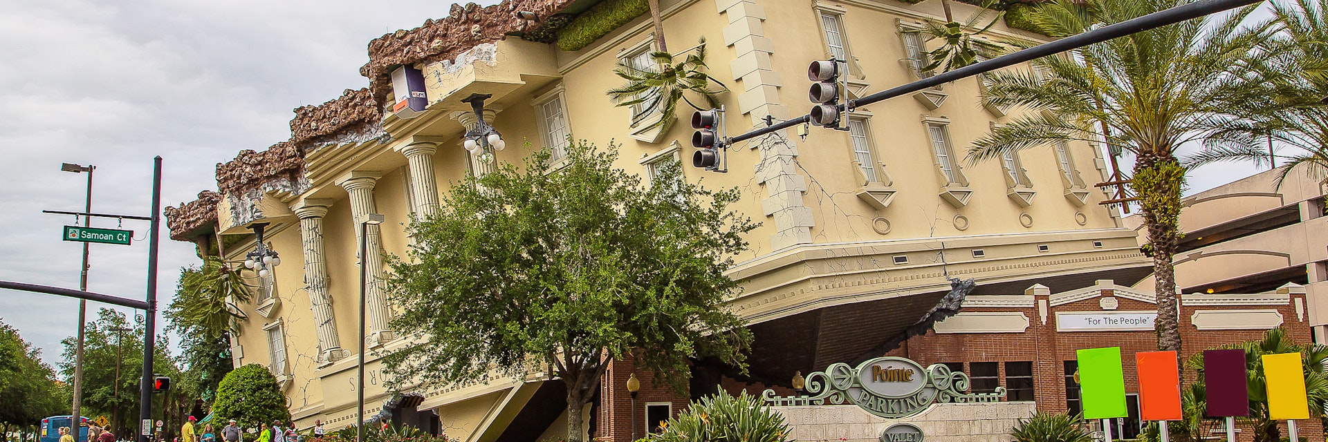 Upside down building, Wonderworks, Orlando, Florida USA. Simply amazing.
