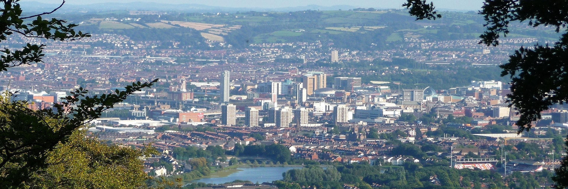 Downtown Belfast from Cave Hill, Northern Ireland