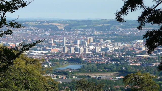 Downtown Belfast from Cave Hill, Northern Ireland