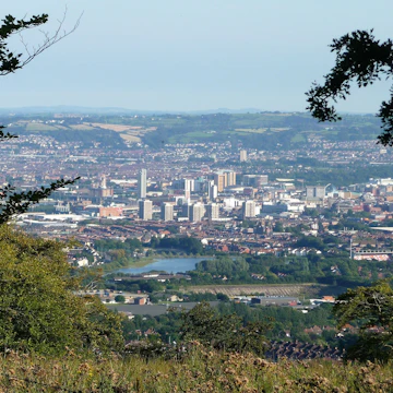 Downtown Belfast from Cave Hill, Northern Ireland