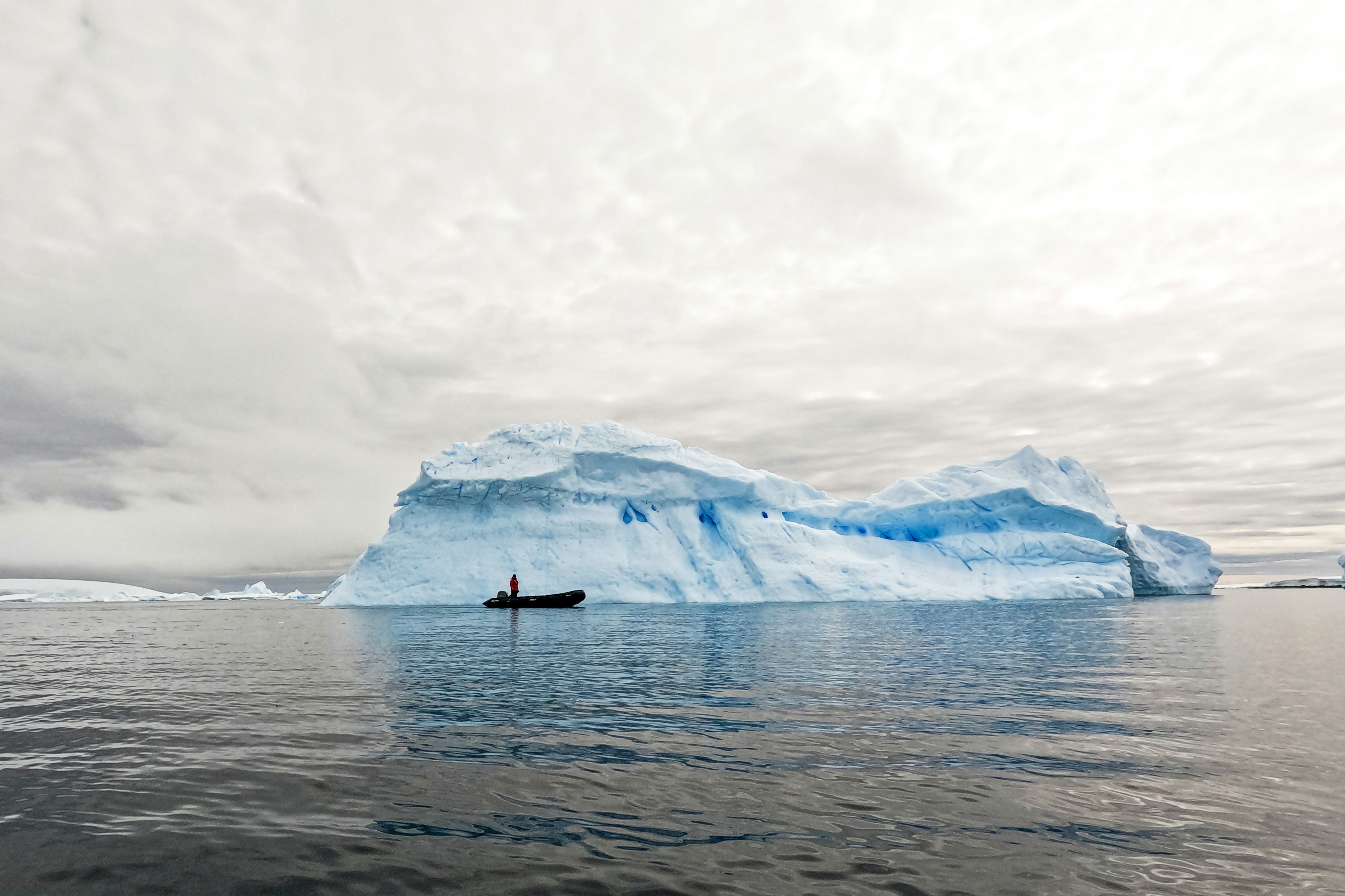 Iceberg in The Weddell Sea ice in Antartica.