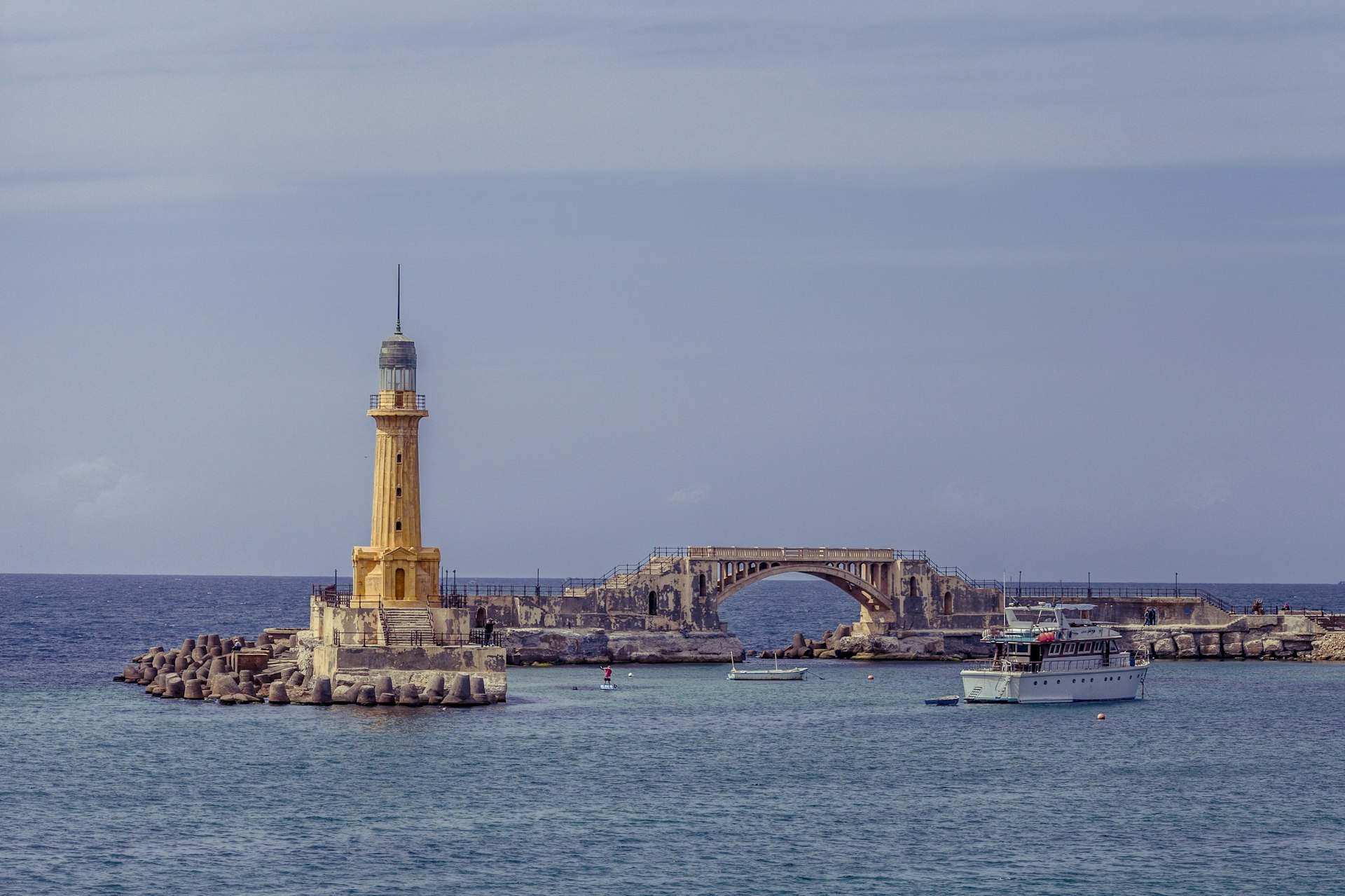 A lighthouse of Montazah in Alexandria, Egypt