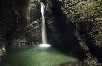 Kozjak waterfall, Soča valley, Kobarid region, Slovenia.