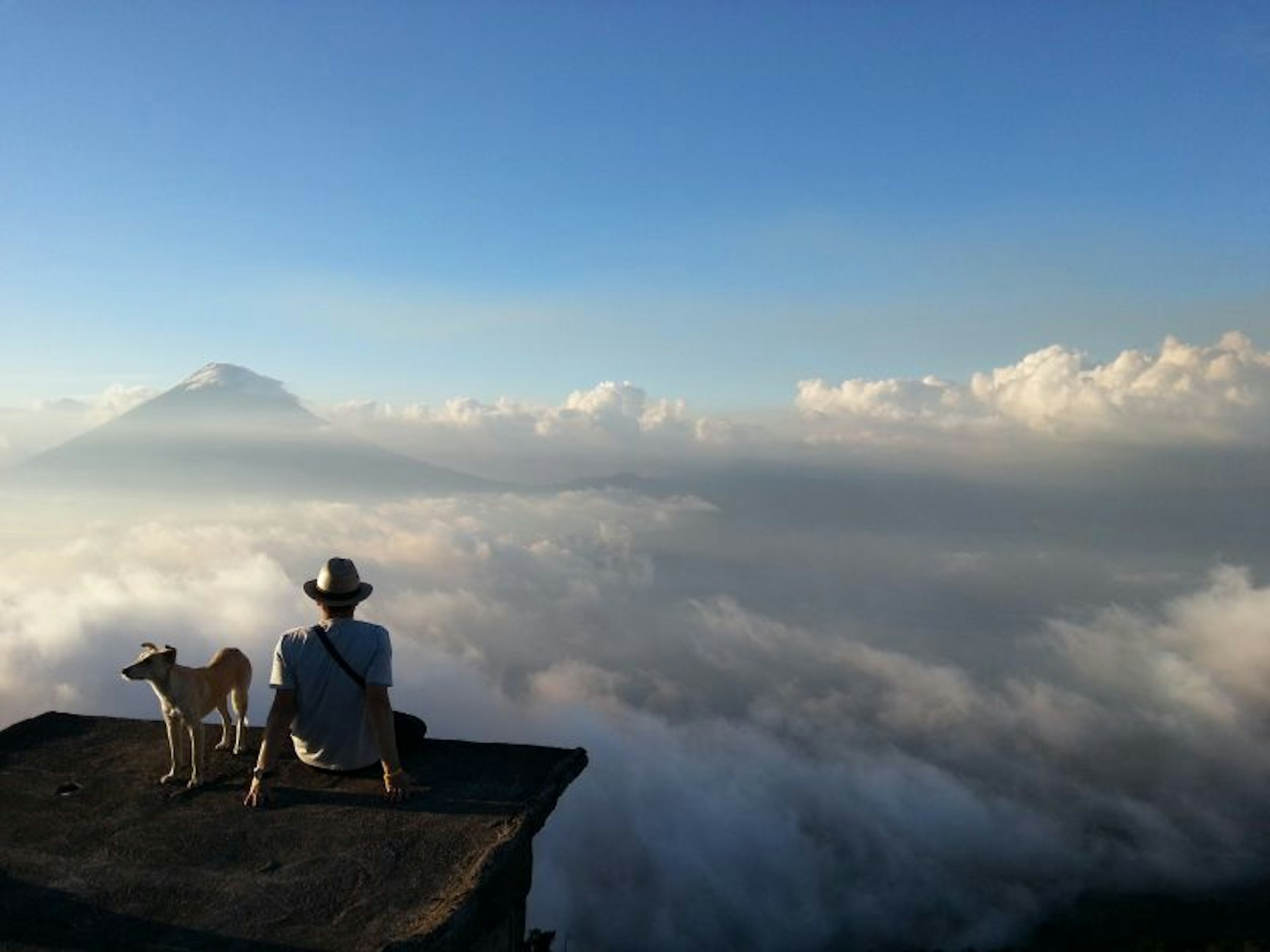 View from on top of the Observatory Bunker atop Volcan Pacaya, Guatemala