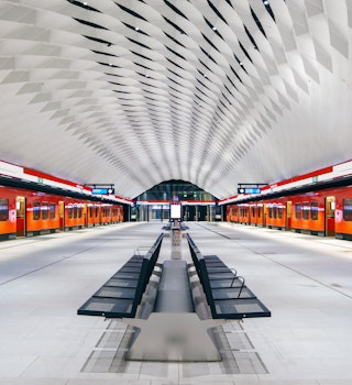 One of Helsinki's uber-modern metro stations, Matinkyla Mattby.