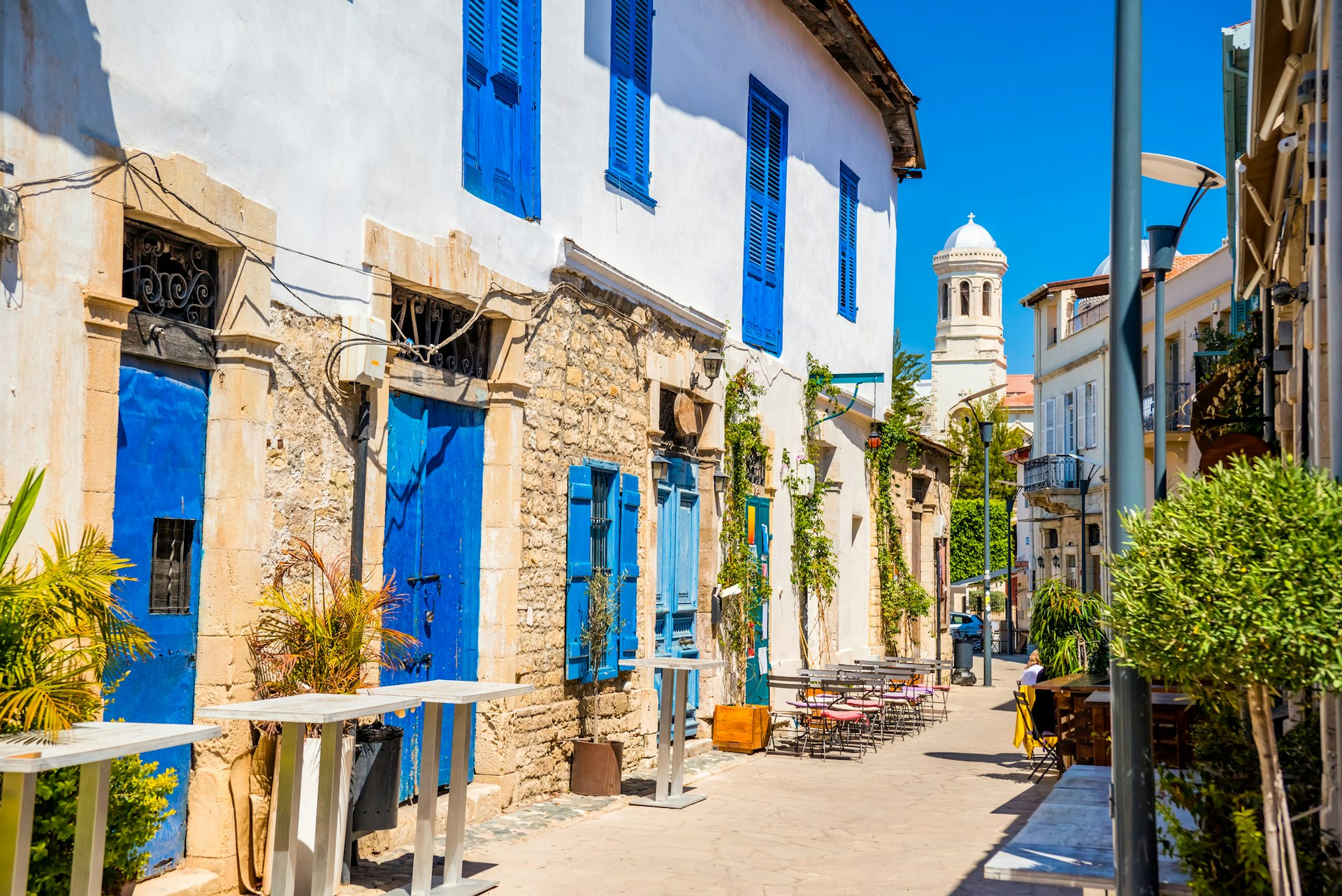 Genethliou Mitellla street in Limassol, Cyprus