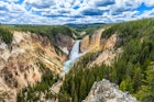 Lower Falls is by far the most popular waterfall in Yellowstone National Park