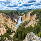 Lower Falls is by far the most popular waterfall in Yellowstone National Park