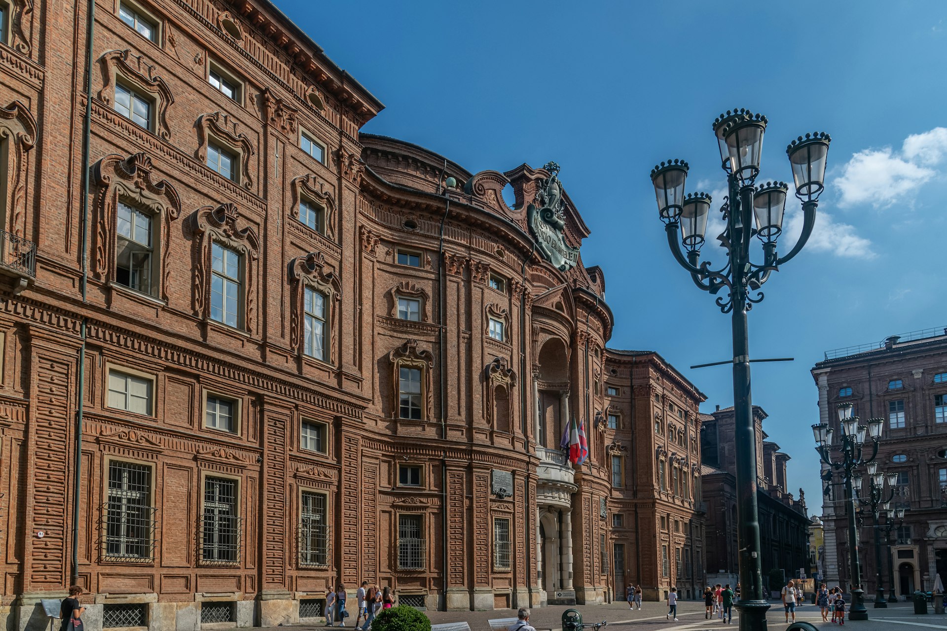 The exterior of the Museo Nazionale del Risorgimento Italiano in Turin