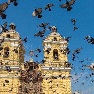 LIMA - PERU: San Francisco church in the down town of the city; Shutterstock ID 188447948; your: Claire Naylor; gl: 65050; netsuite: Online editorial ; full: Best museums Lima