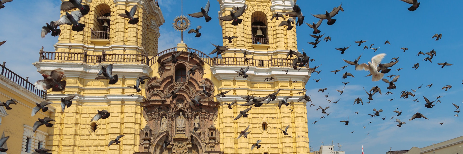 LIMA - PERU: San Francisco church in the down town of the city; Shutterstock ID 188447948; your: Claire Naylor; gl: 65050; netsuite: Online editorial ; full: Best museums Lima