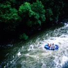 Rafters on the New River in West Virginia