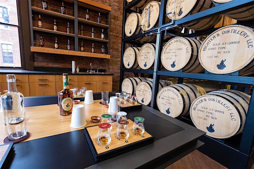 A tasting room at Michter's Distillery in Louisville, Kentucky