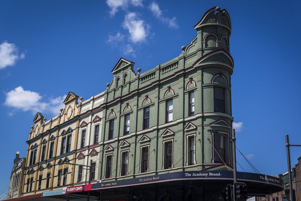 Vernacular architecture on King Street, Newtown, NSW, Sydney, Australia