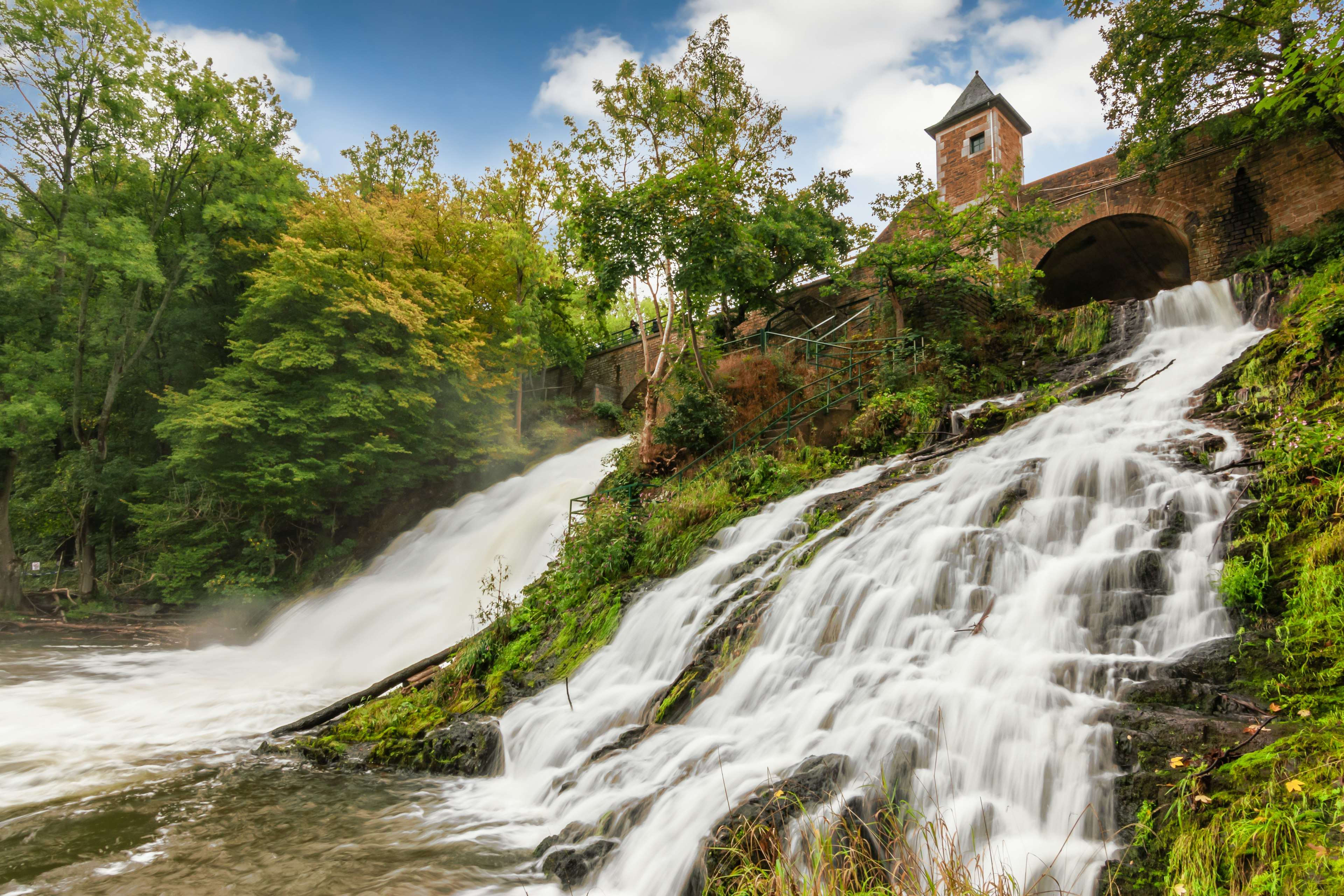 Long exposure of stunning and popular waterfalls in the Belgian Ardennes