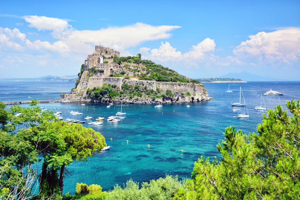 Ischia island, at the Gulf of Naples, Italy