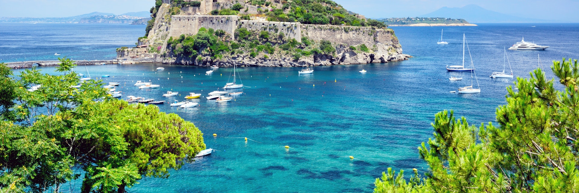 Ischia island, at the Gulf of Naples, Italy